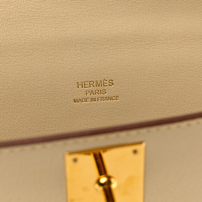 Hermes Swift Kelly Longue Clutch Pochette Parchemin 6 of 7