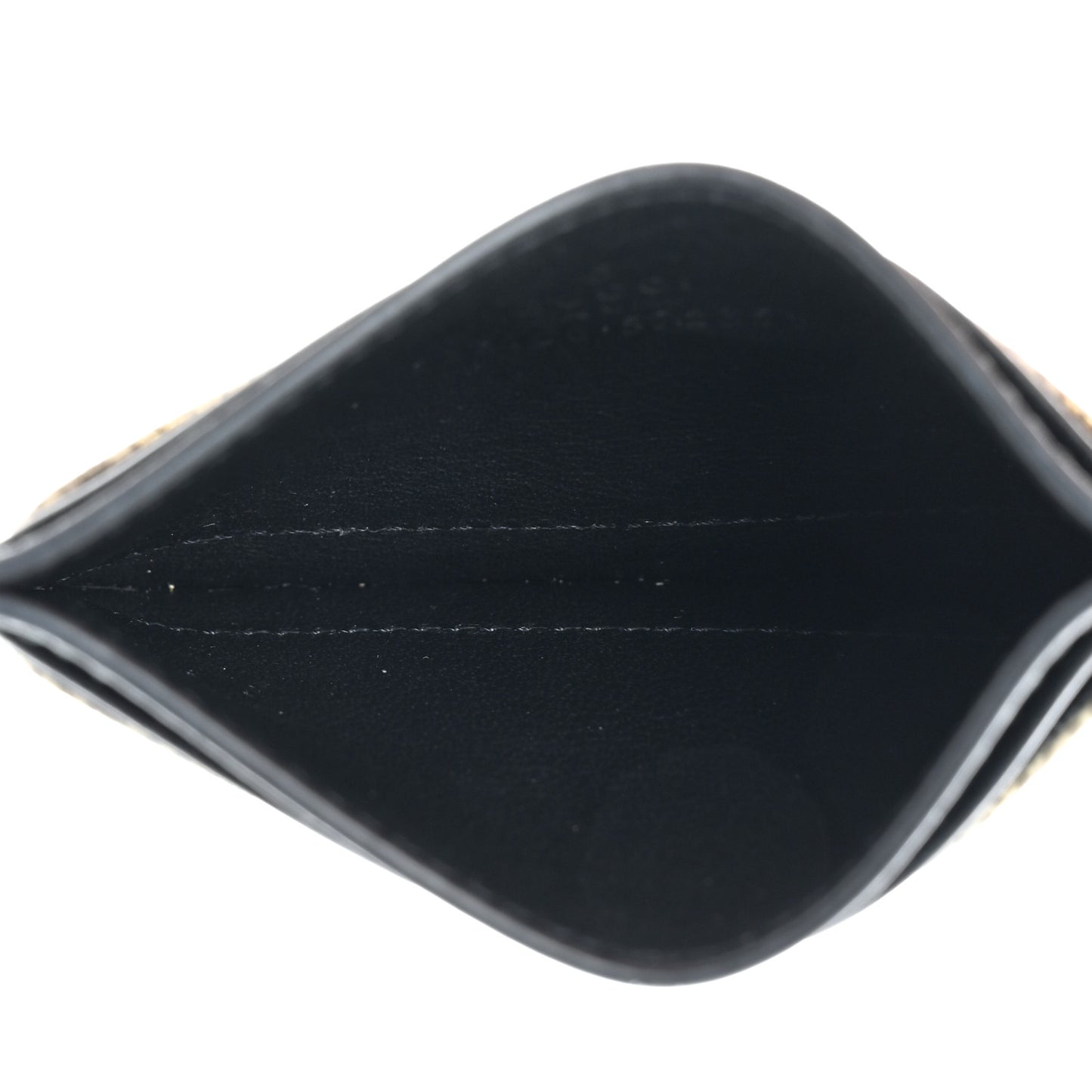 GG Supreme Monogram Bees Card Holder Black