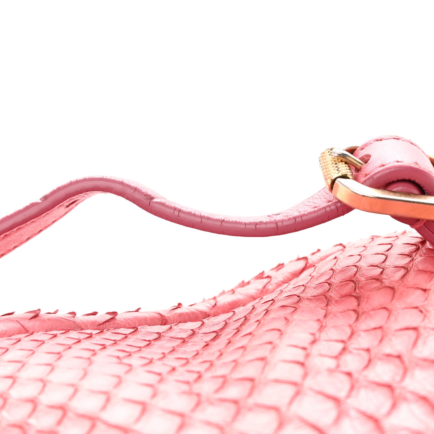 Snakeskin Backpack Light Pink