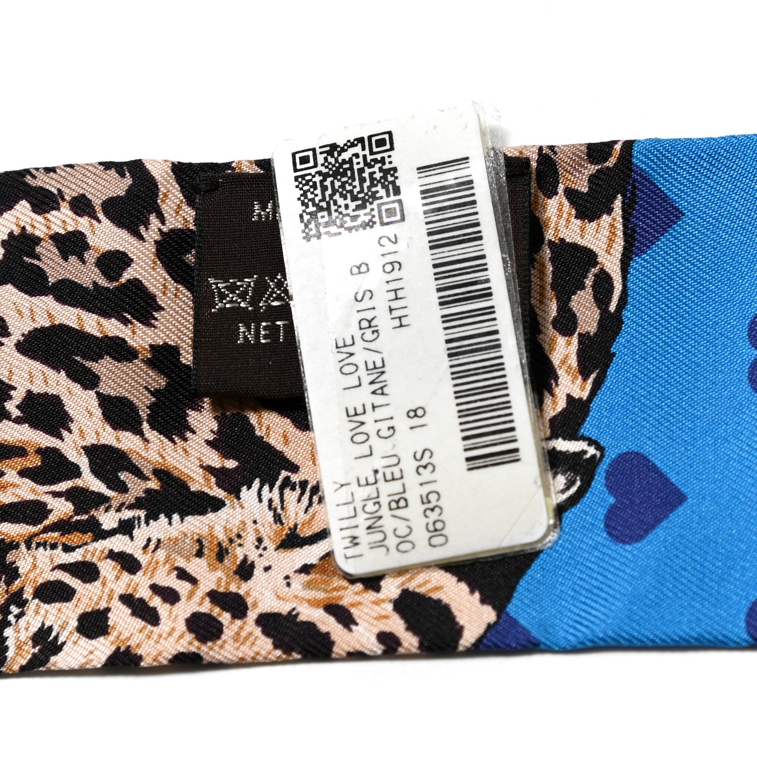 Hermes Silk Jungle Love Love Twilly Bleu Gitane Gris Bleuete 4 of 4