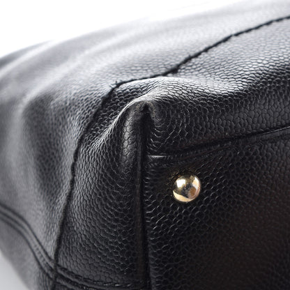 Chanel Caviar CC Wood Chain Hobo Black 13 of 13