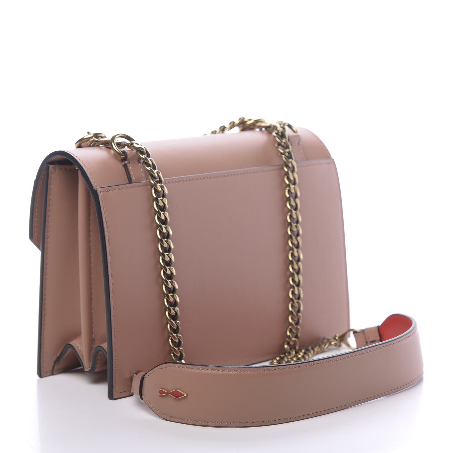 Christian Louboutin Calfskin Small Elisa Shoulder Bag Nude 3 of 11