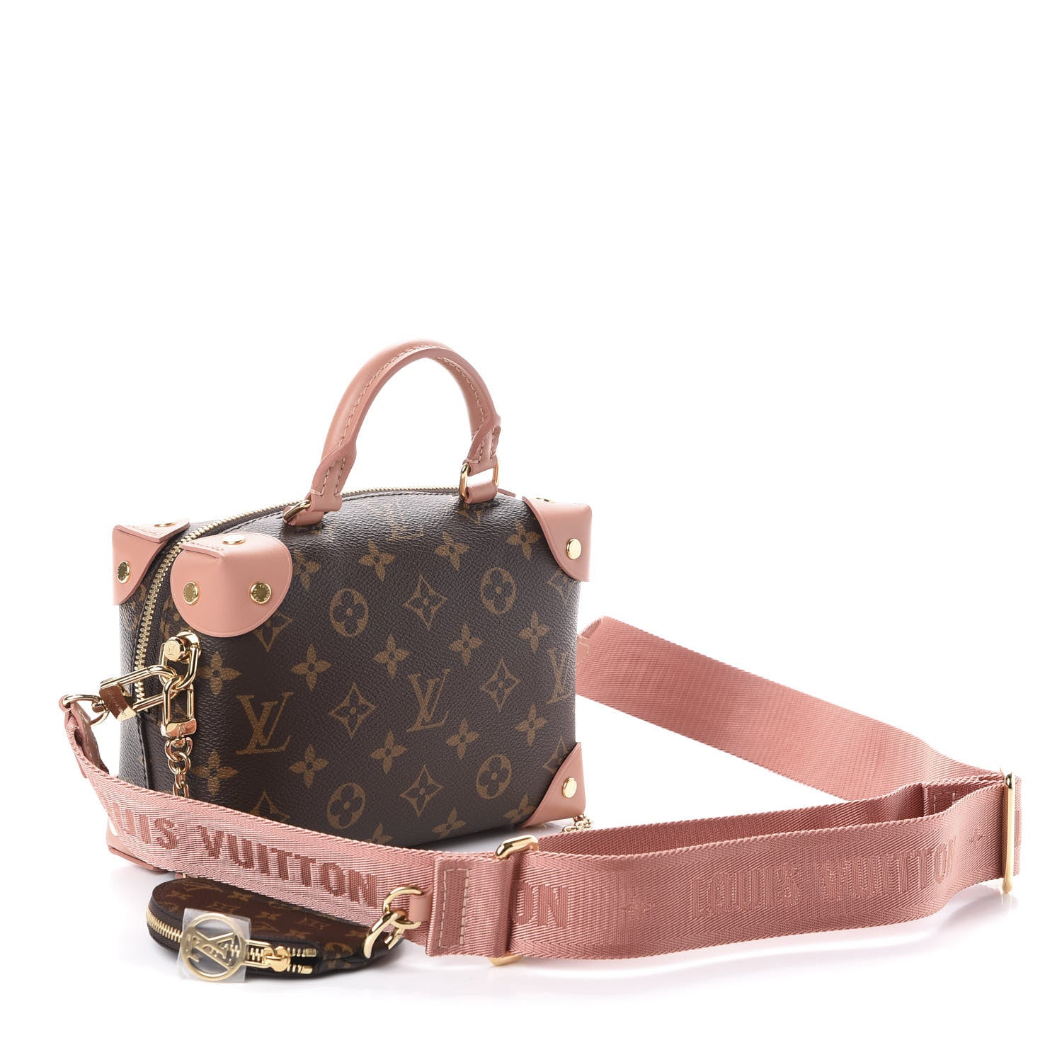 Louis Vuitton Monogram Petite Malle Souple Peach 3 of 9