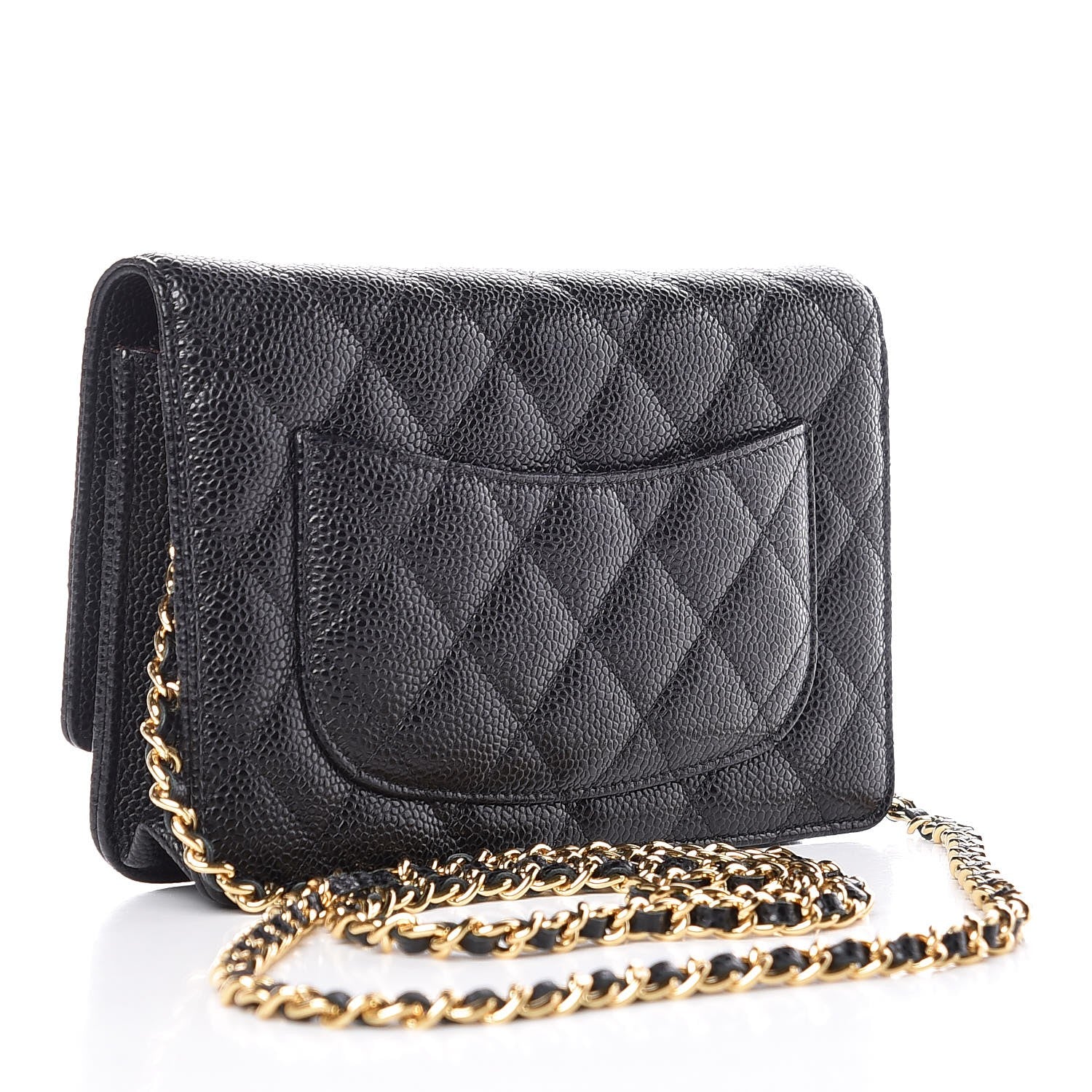Chanel Caviar Quilted Wallet On Chain WOC Black 3 of 9