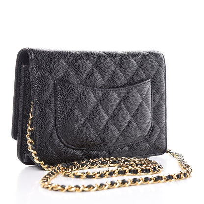 Chanel Caviar Quilted Wallet On Chain WOC Black 3 of 9