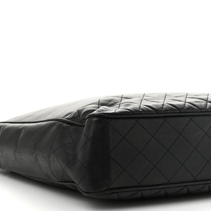 Chanel Lambskin Shopping Tote Black 10 of 12