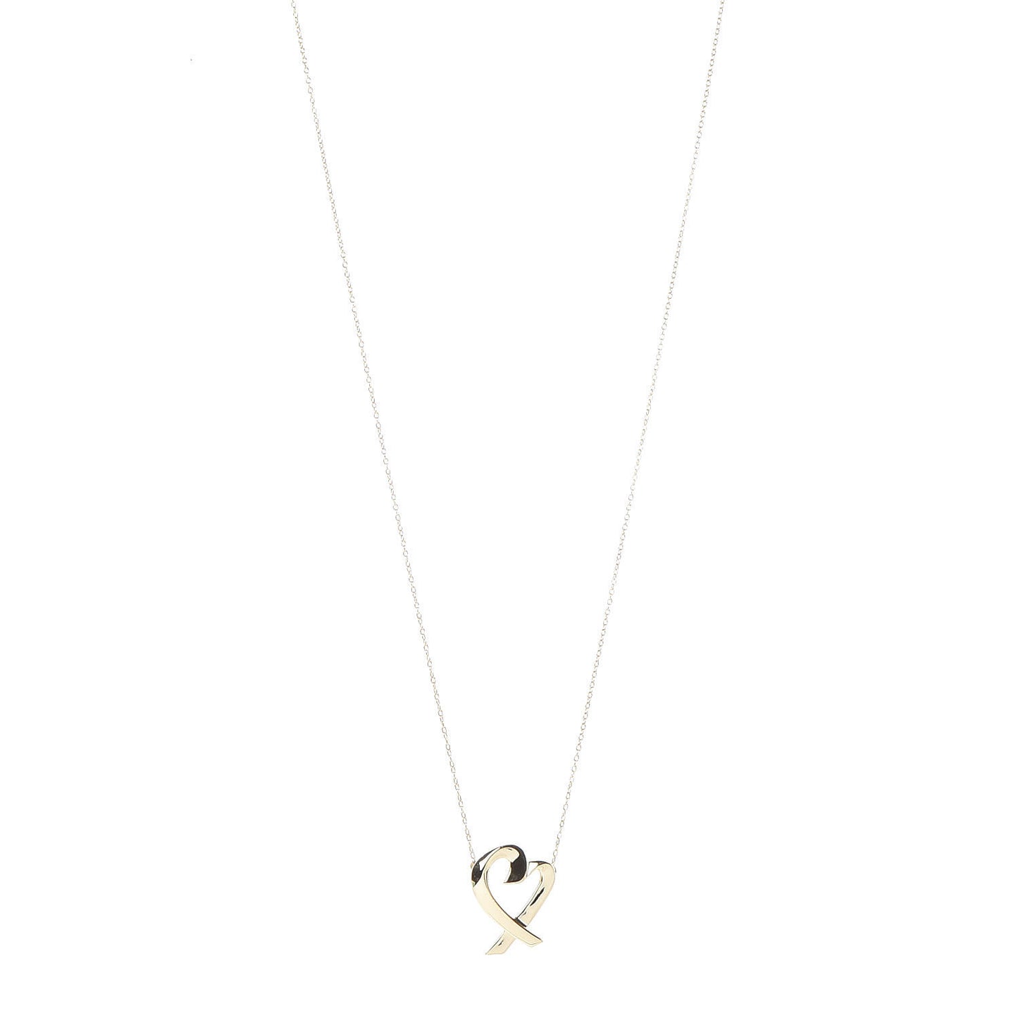 18K Yellow Gold Paloma Picasso Loving Heart Necklace