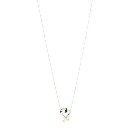 Tiffany 18K Yellow Gold Paloma Picasso Loving Heart Necklace 1 of 9