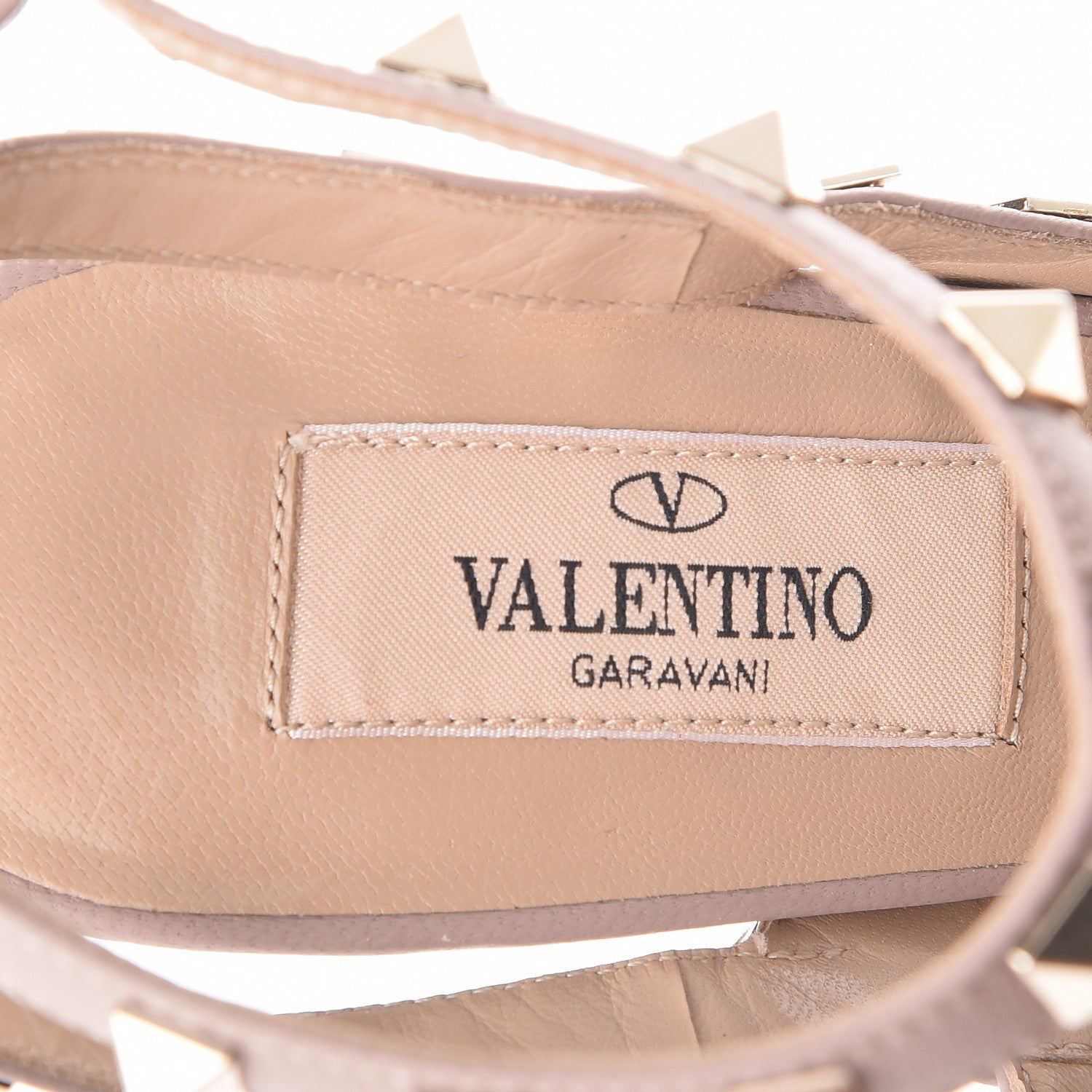 Valentino Garavani Patent Nappa Rockstud Ankle Strap 100mm Pumps 34.5 Black Poudre 7 of 8