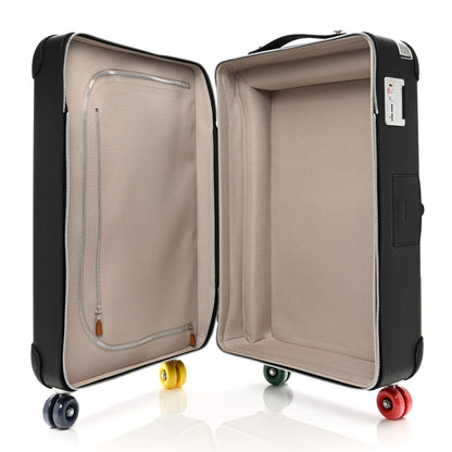 Hermes Taurillon Regate Militaire Sports Toile R.M.S. Trolley Case Luggage Black 4 of 9