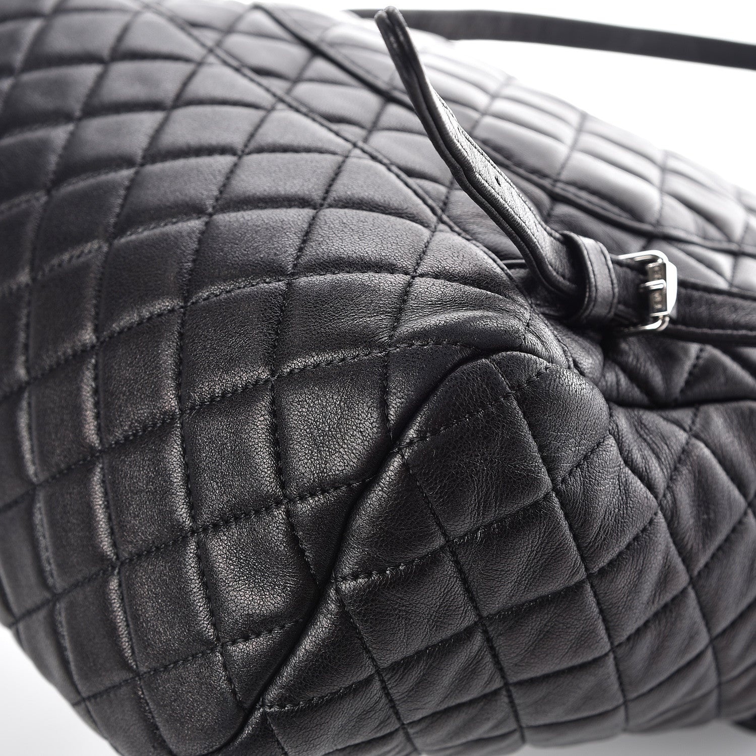 Chanel Calfskin Quilted Large Urban Spirit Backpack Black 12 of 13