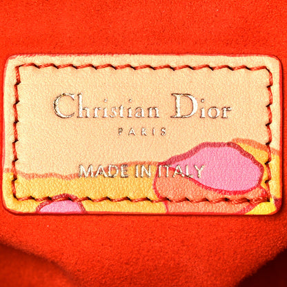 Christian Dior Calfskin Printed Woods All Over Medium Lady Dior Pink Multicolor 6 of 10