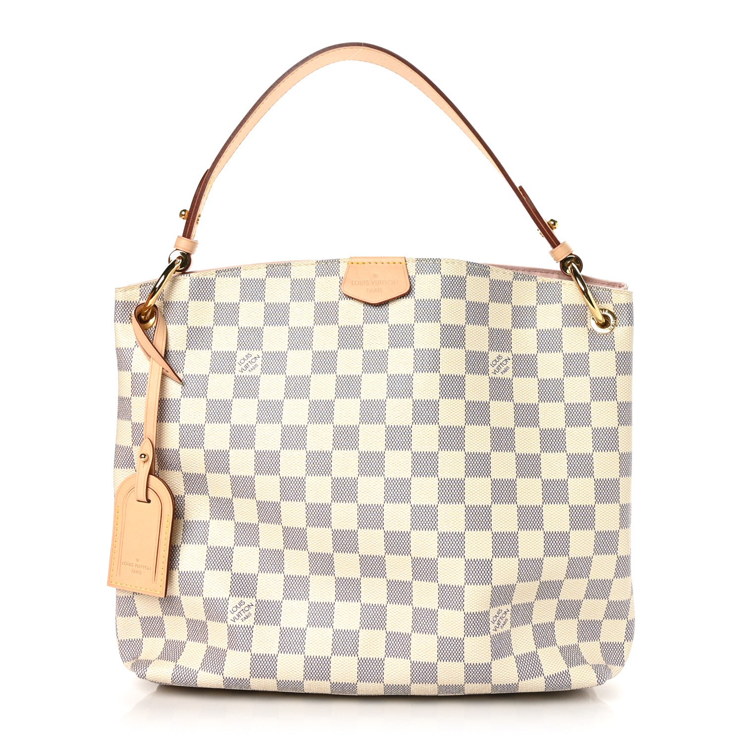 Louis Vuitton Damier Azur Graceful PM Rose Ballerine 1 of 6