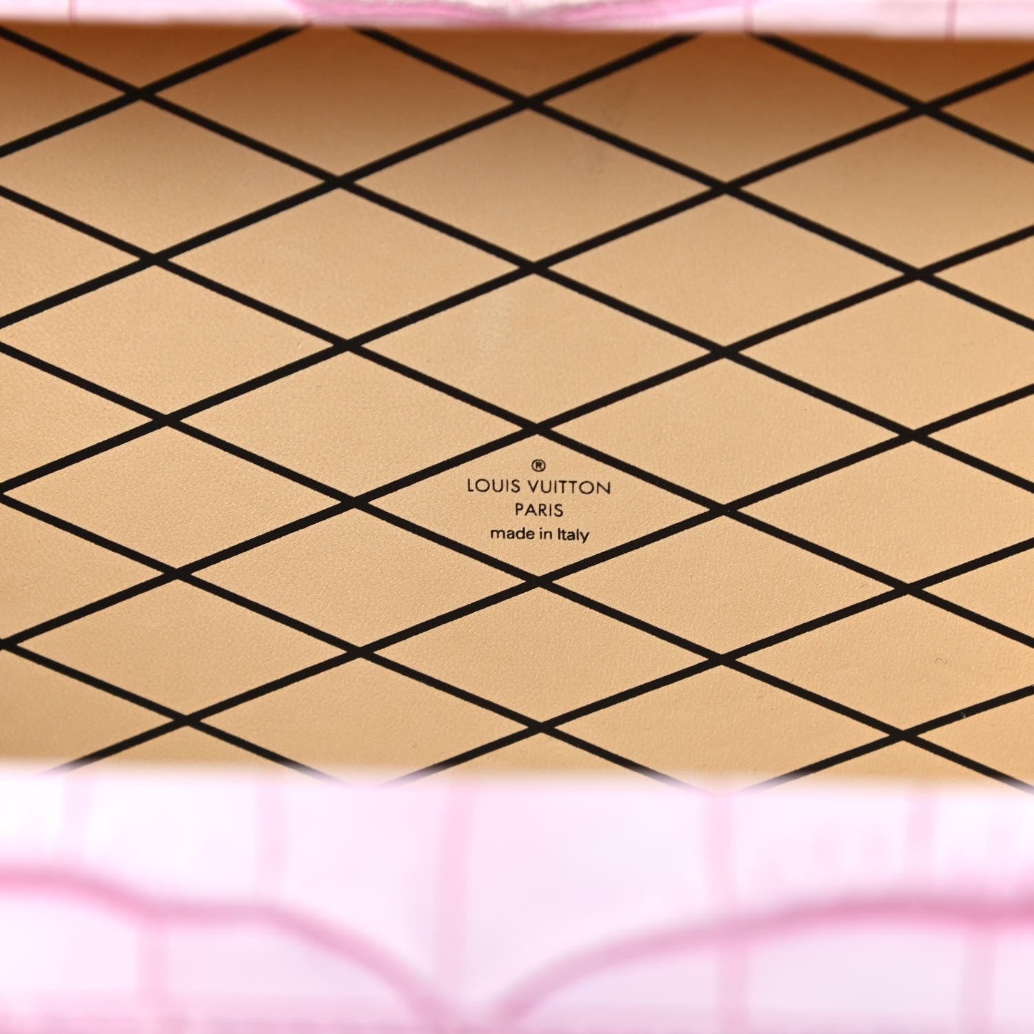 Louis Vuitton Alligator Petite Malle Pink 6 of 10