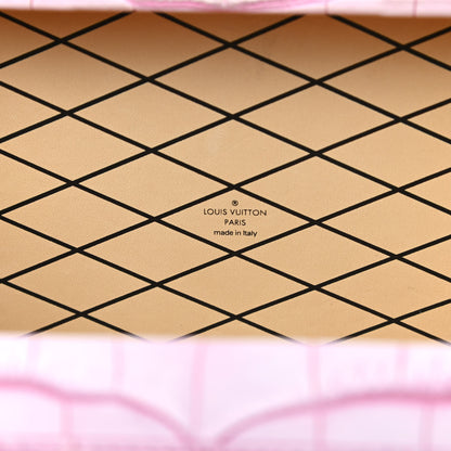 Louis Vuitton Alligator Petite Malle Pink 6 of 10