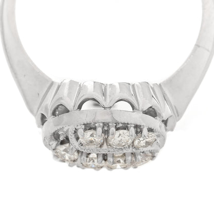 Parker & West by FASHIONPHILE 14K White Gold Diamond .40ctw Round Cocktail Ring 53 6.5 7 of 8