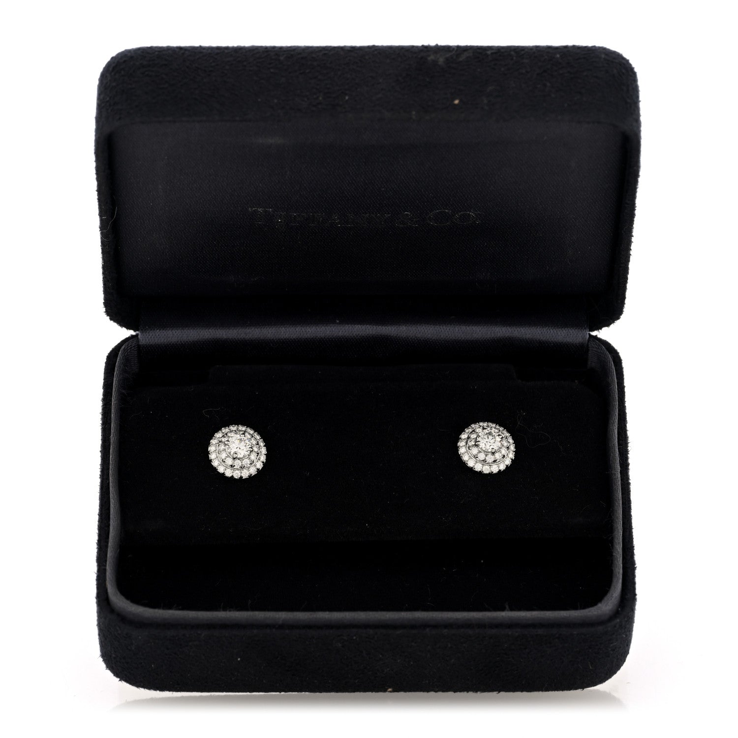 Tiffany Platinum Diamond .60ctw Soleste Earrings 5 of 5