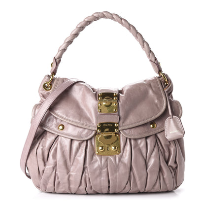 Miu Miu Nappa Matelasse Coffer Hobo Mughetto 1 of 9