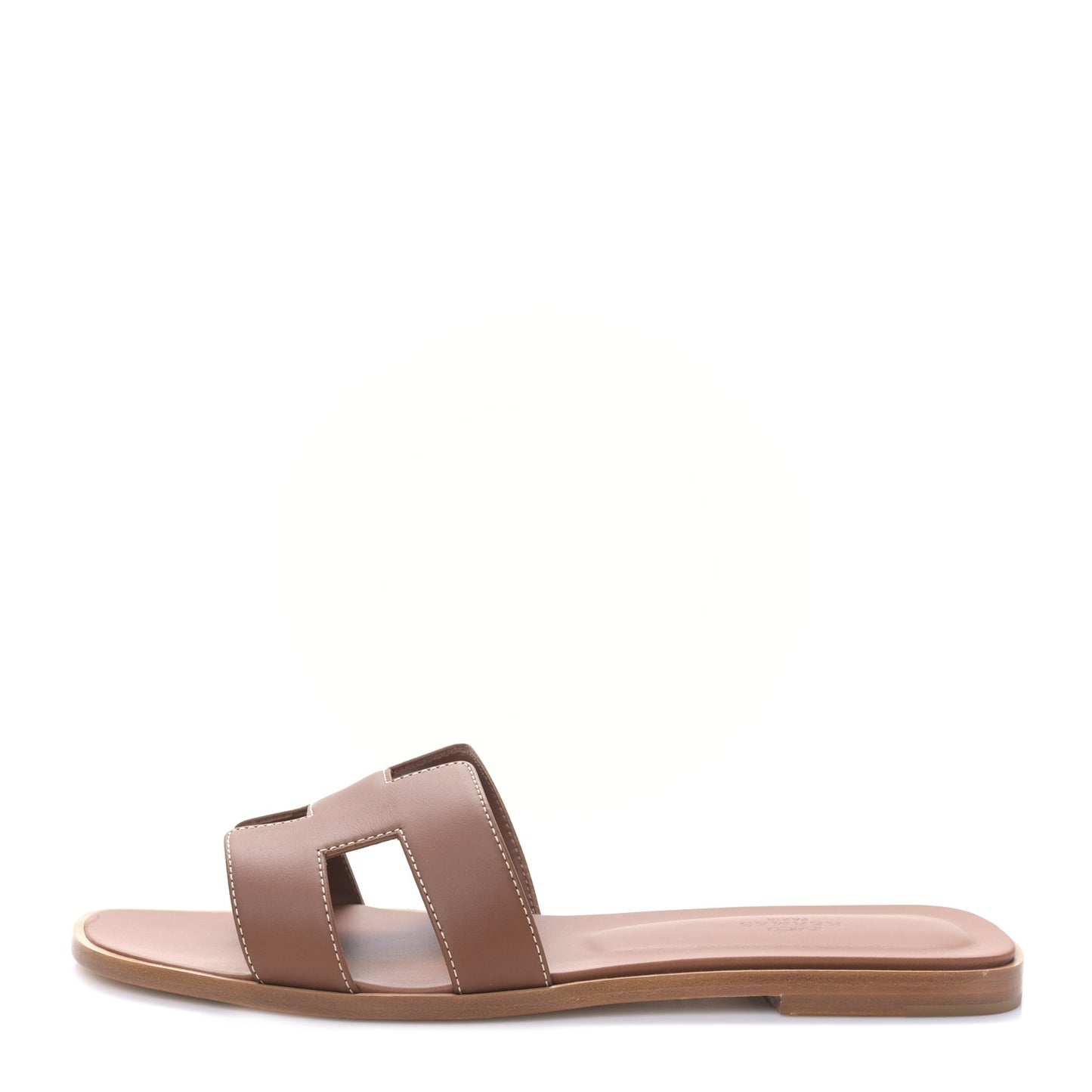 Box Calfskin Oran Sandals 41 Gold