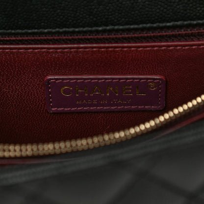 Chanel Caviar Quilted Medium Coco Handle Flap Black 6 of 11