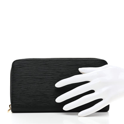 Louis Vuitton Epi Zippy Wallet Black 2 of 7