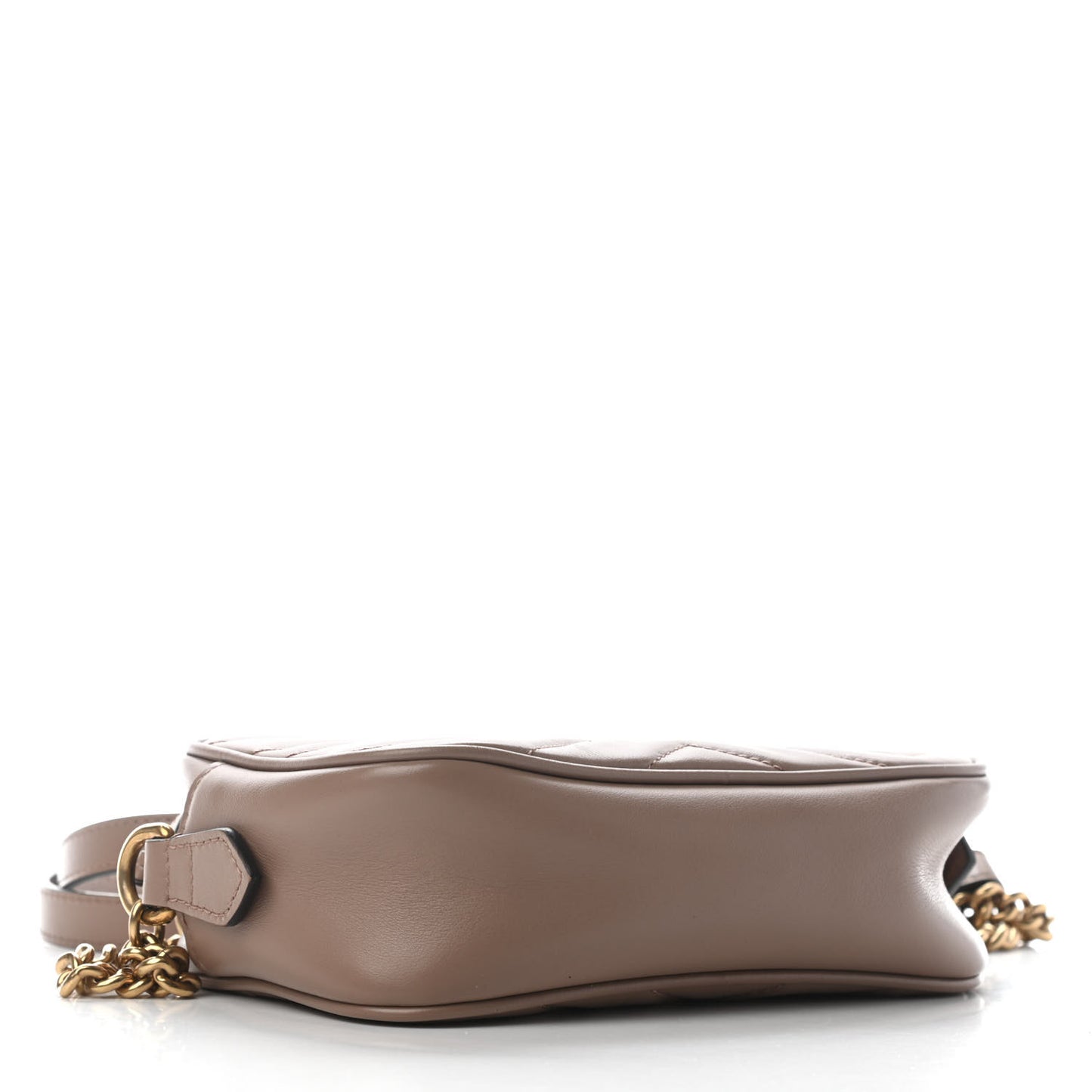 Calfskin Matelasse Mini GG Marmont Chain Shoulder Bag Porcelain Rose
