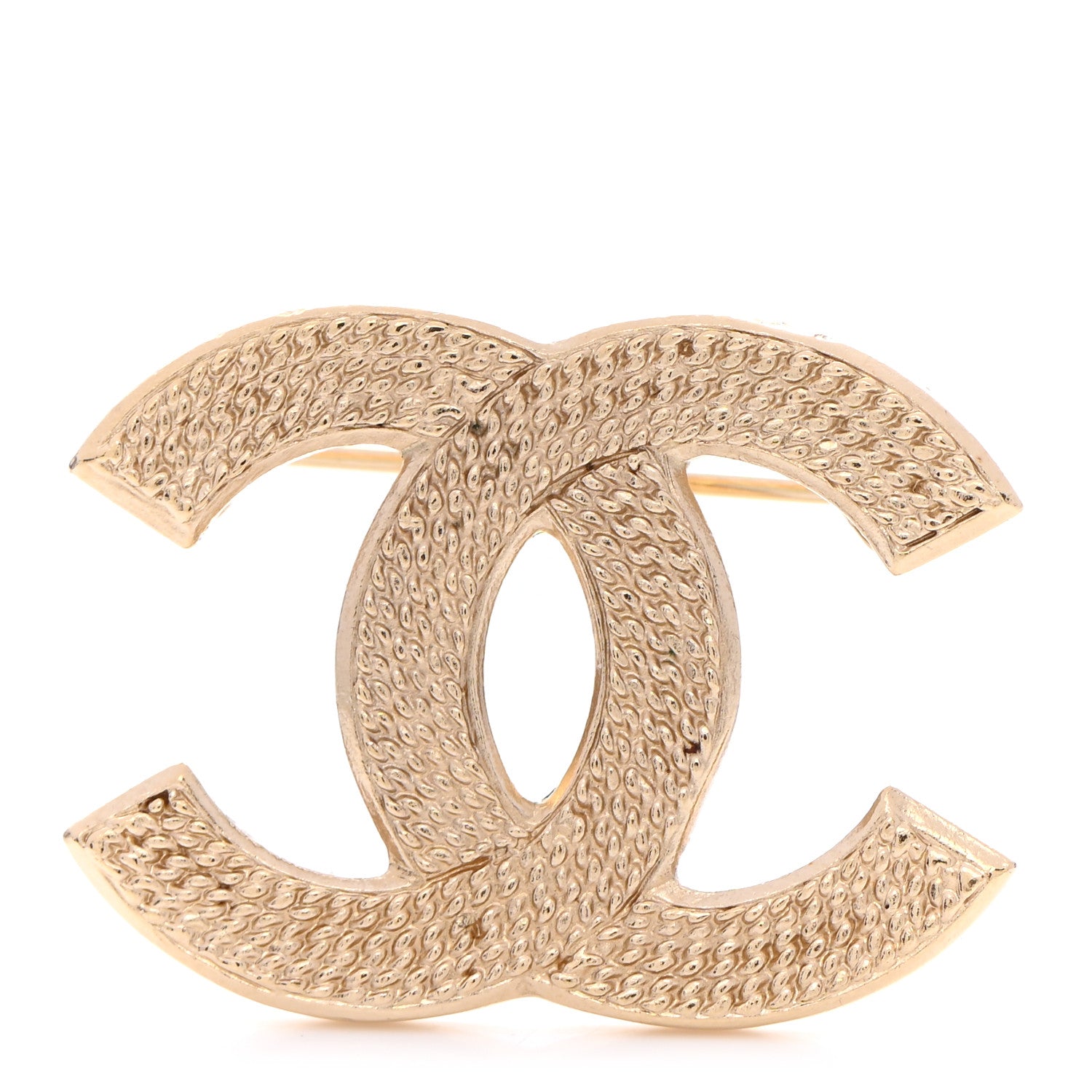 Chanel Metal CC Brooch Gold 1 of 4