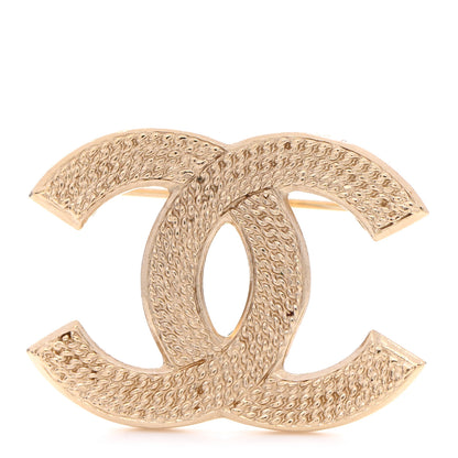 Chanel Metal CC Brooch Gold 1 of 4