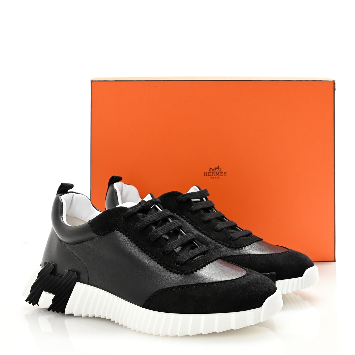 Goatskin Suede Goatskin Mens Bouncing Sneakers 41 Black