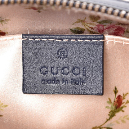 Gucci Denim Matelasse Flower Japan Limited GG Marmont Cosmetic Case Blue 6 of 8