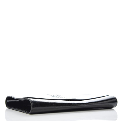 Saint Laurent Textured Patent Monogram Large Belle De Jour Clutch Black 4 of 8