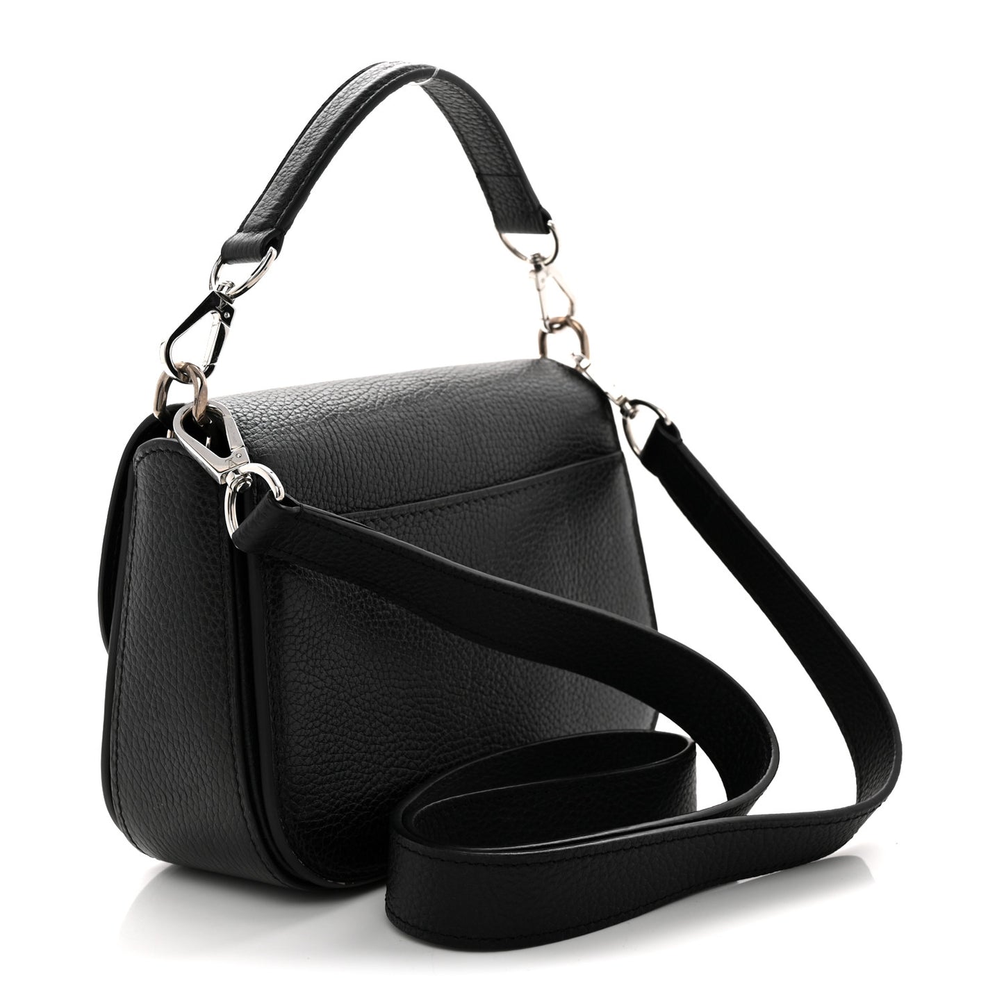 Grained Calfskin Vivienne LV Black