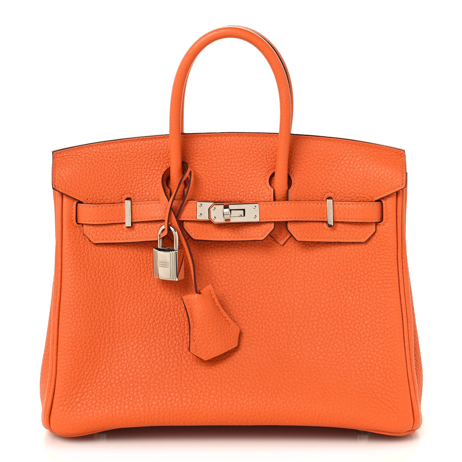Hermes Togo Birkin 25 Orange 1 of 12