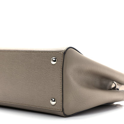 Fendi Vitello Elite Flamingo Petite 2Jours Tote Seppia 11 of 11