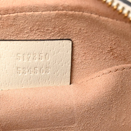 Gucci GG Supreme Monogram Textured Calfskin Web Mini Ophidia Shoulder Bag Beige Ebony Mystic White 7 of 12