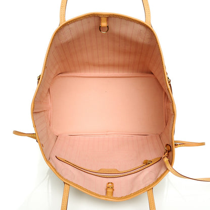 Louis Vuitton Damier Azur Neo Neverfull MM Rose Ballerine 6 of 9
