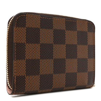 Louis Vuitton Damier Azur Zippy Coin Purse Rose Ballerine 3 of 6