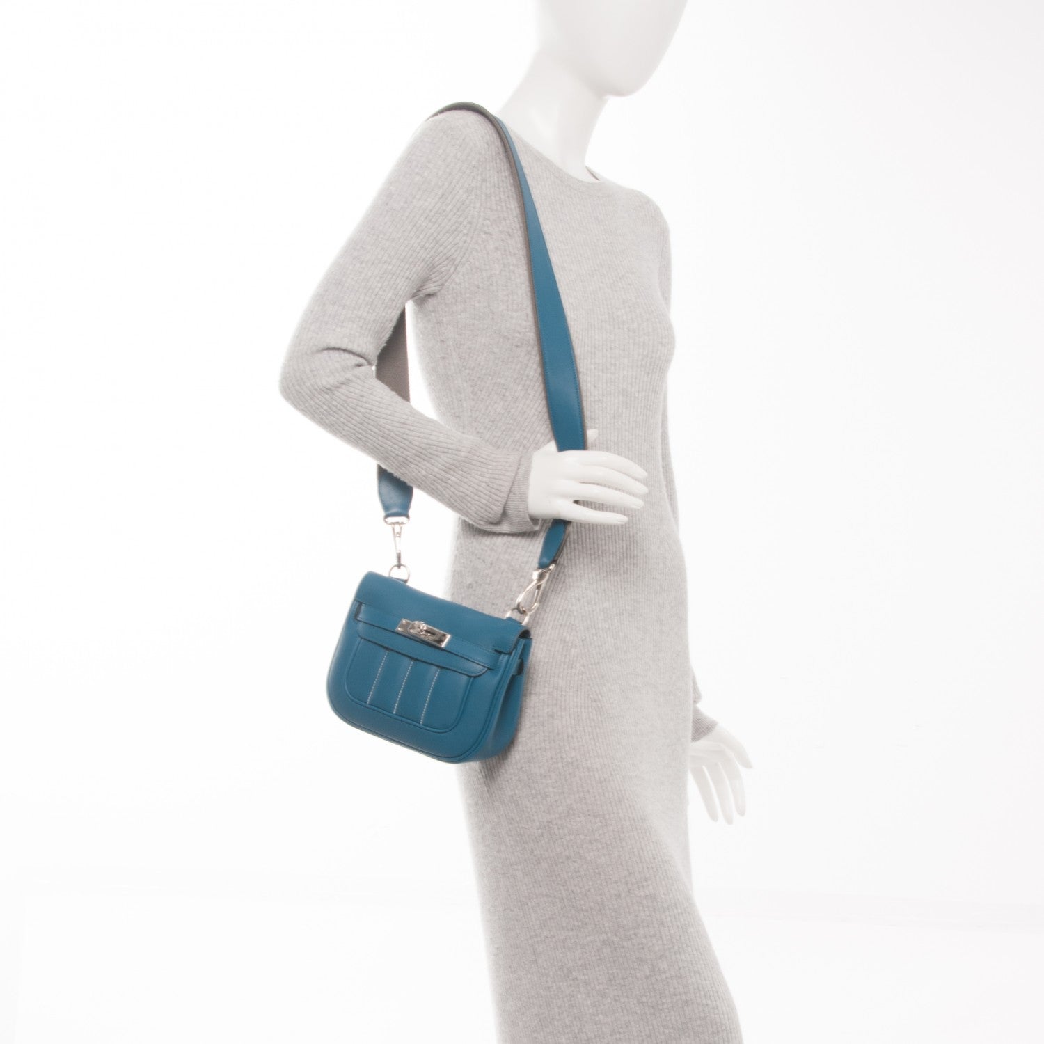 Hermes Swift Mini Sac Berline 21 Bleu Thalassa 2 of 7