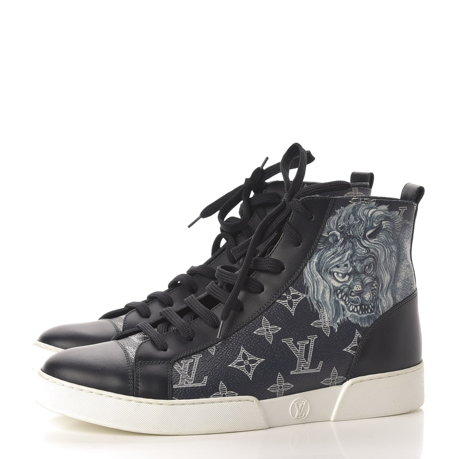 Louis Vuitton Savane Monogram Chapman Lion Sneakers 5 Encre 3 of 9