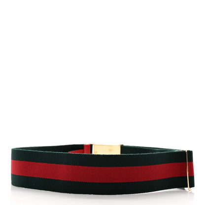 Gucci Canvas Web Belt 90 36 Green Red 2 of 5