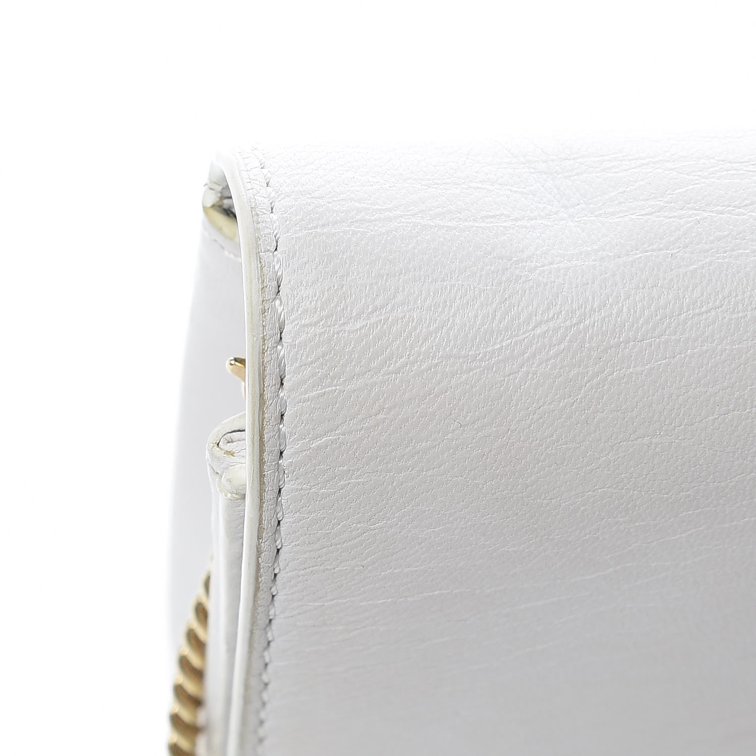 Versace Calfskin Palazzo Chain Evening Bag White 11 of 15