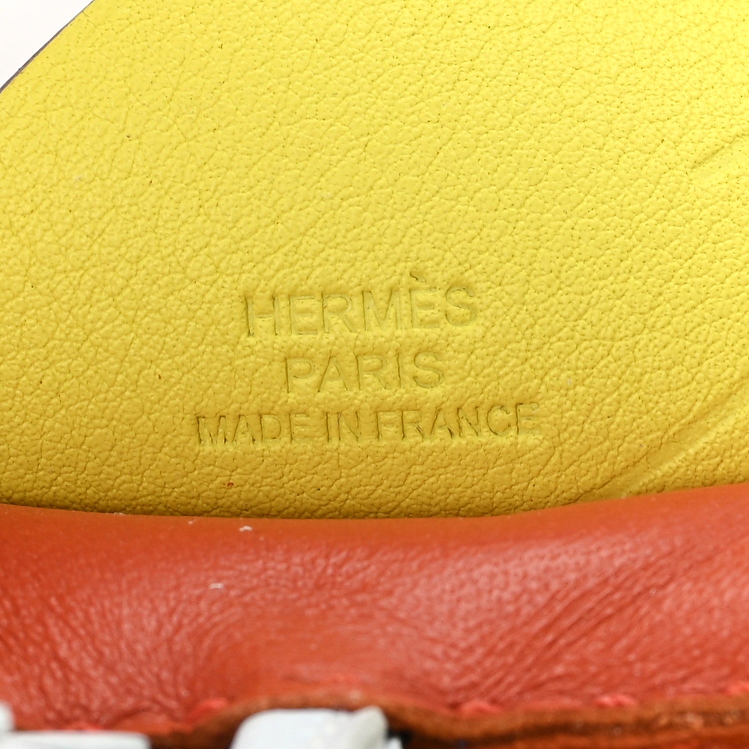 Hermes Milo Lambskin Grigri Rodeo Pegase Horse Bag Charm MM Cornaline 3 of 5