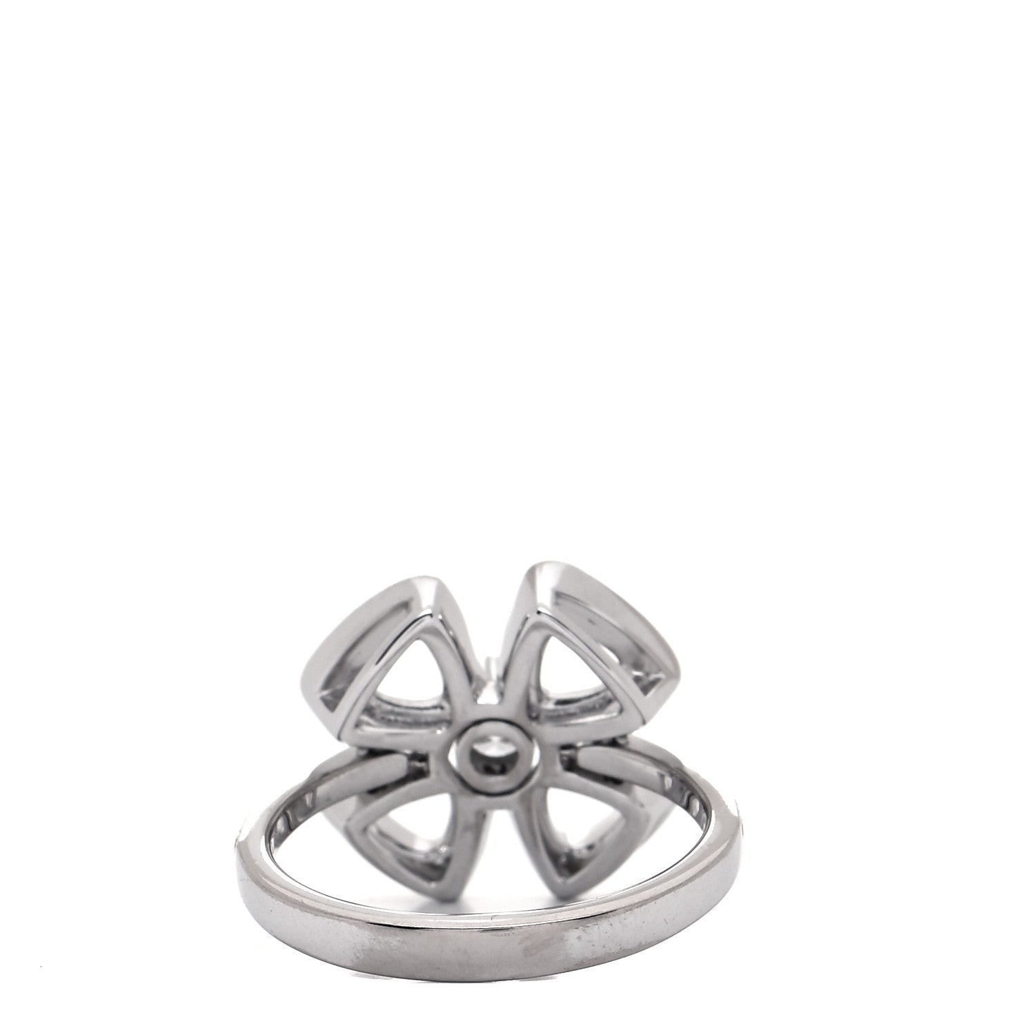 Bulgari 18K White Gold Diamond Fiorever Ring 48 4.5 3 of 6