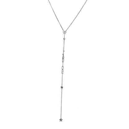 Christian Dior Crystal J'Adior Long Necklace Ruthenium Multicolor 1 of 5