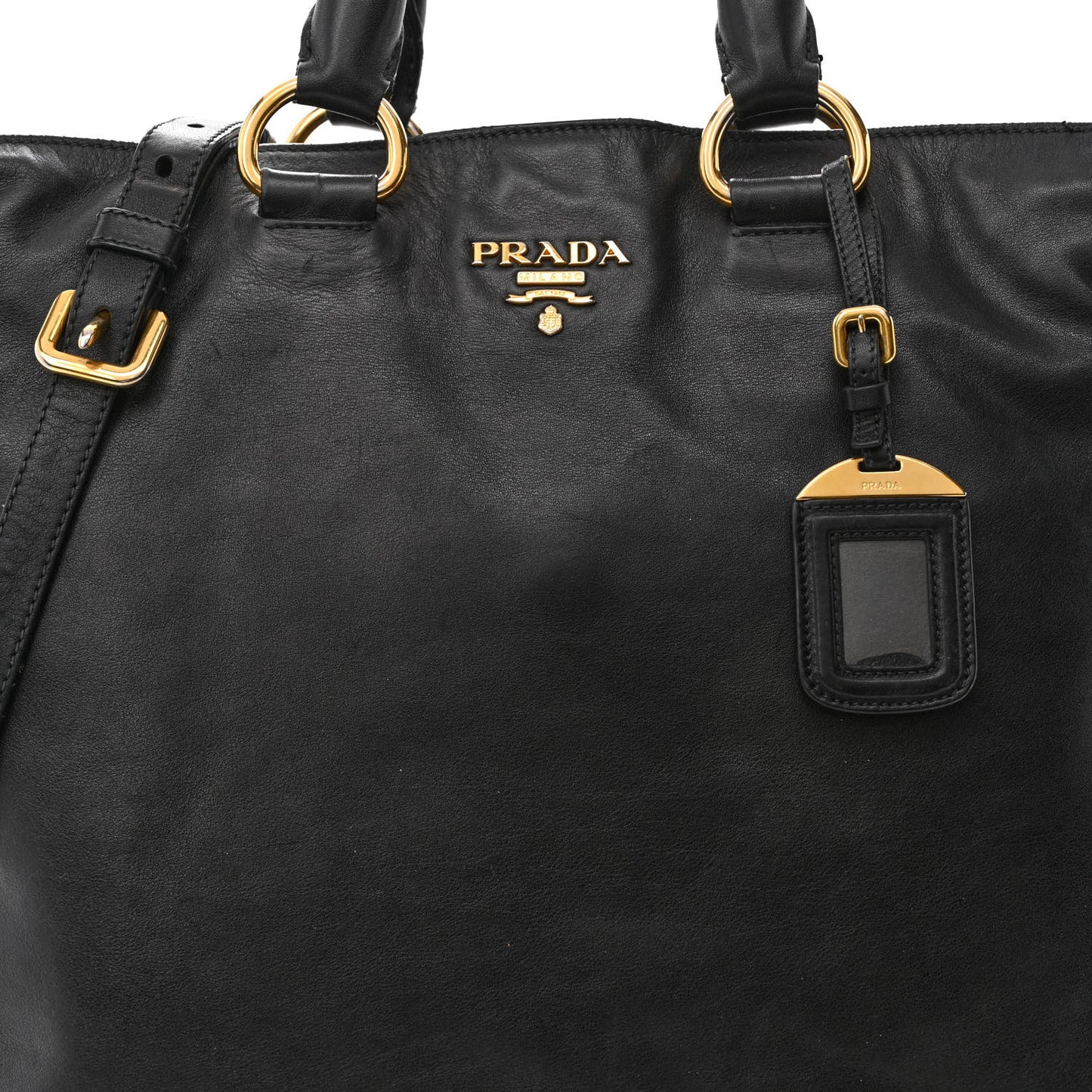 Soft Calfskin Two Way Tote Black