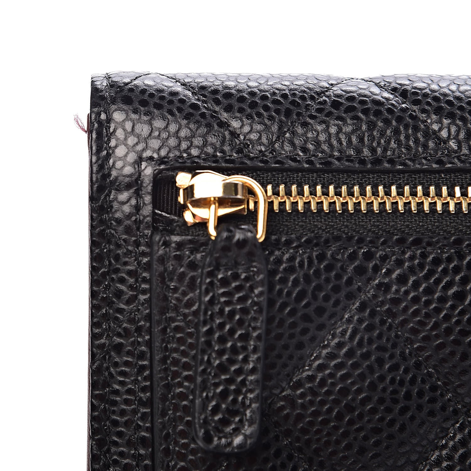 Chanel Caviar Quilted Compact Flap Wallet Black 9 of 10