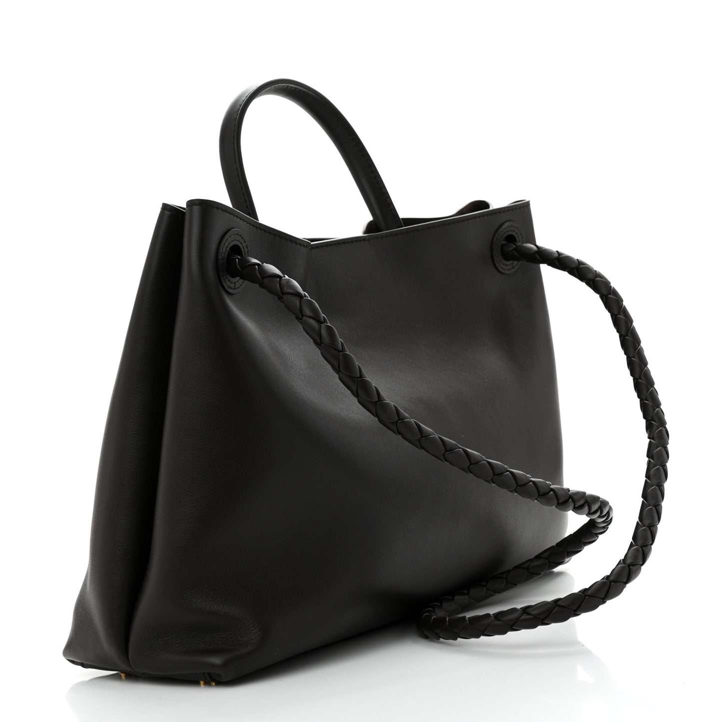 Silky Calfskin Medium Andiamo Shoulder Bag Fondant