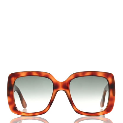 Gucci Acetate Square Frame Sunglasses GG0141S Tortoise 2 of 8