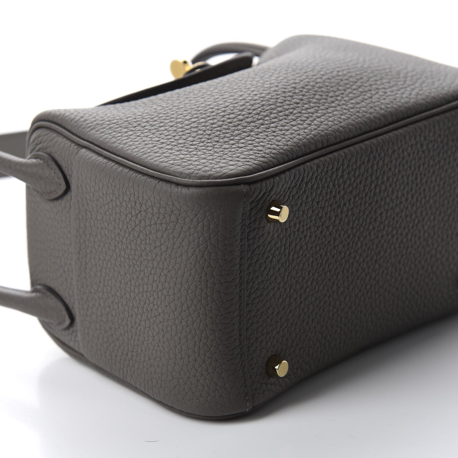 Hermes Taurillon Clemence Mini Lindy 20 Etain 6 of 10