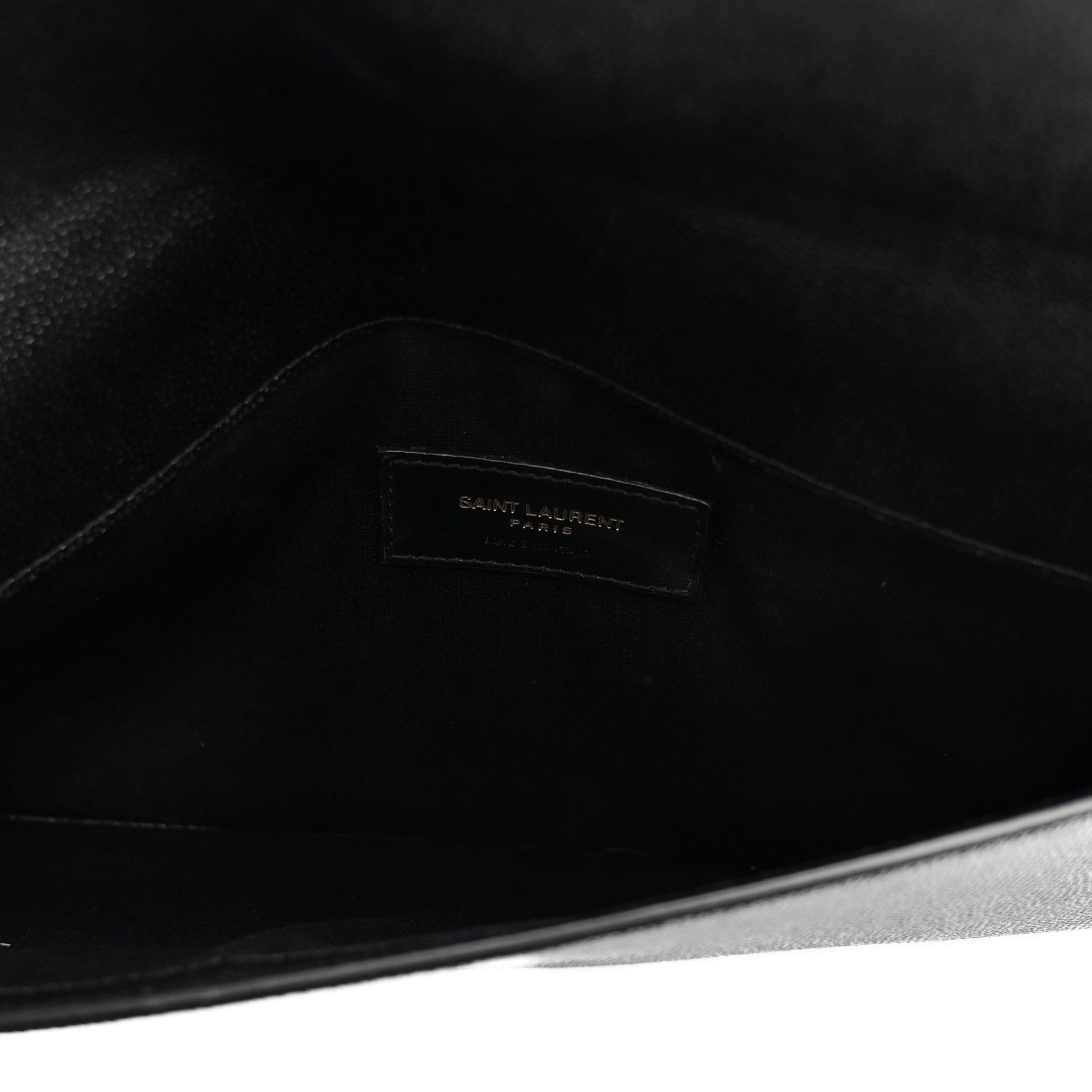 Saint Laurent Grain De Poudre Uptown Pouch Black 5 of 7